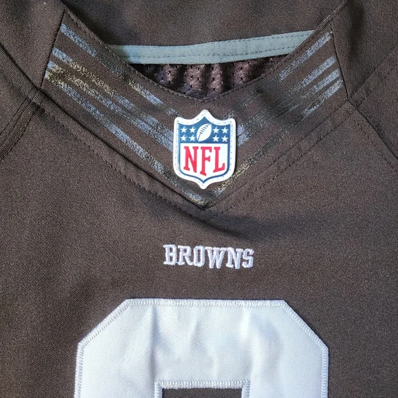 Cleveland Browns NIke On Field NfL Jersey Sz 48 Brown #2 Manziel Sewn Stitched - Picture 4 of 14